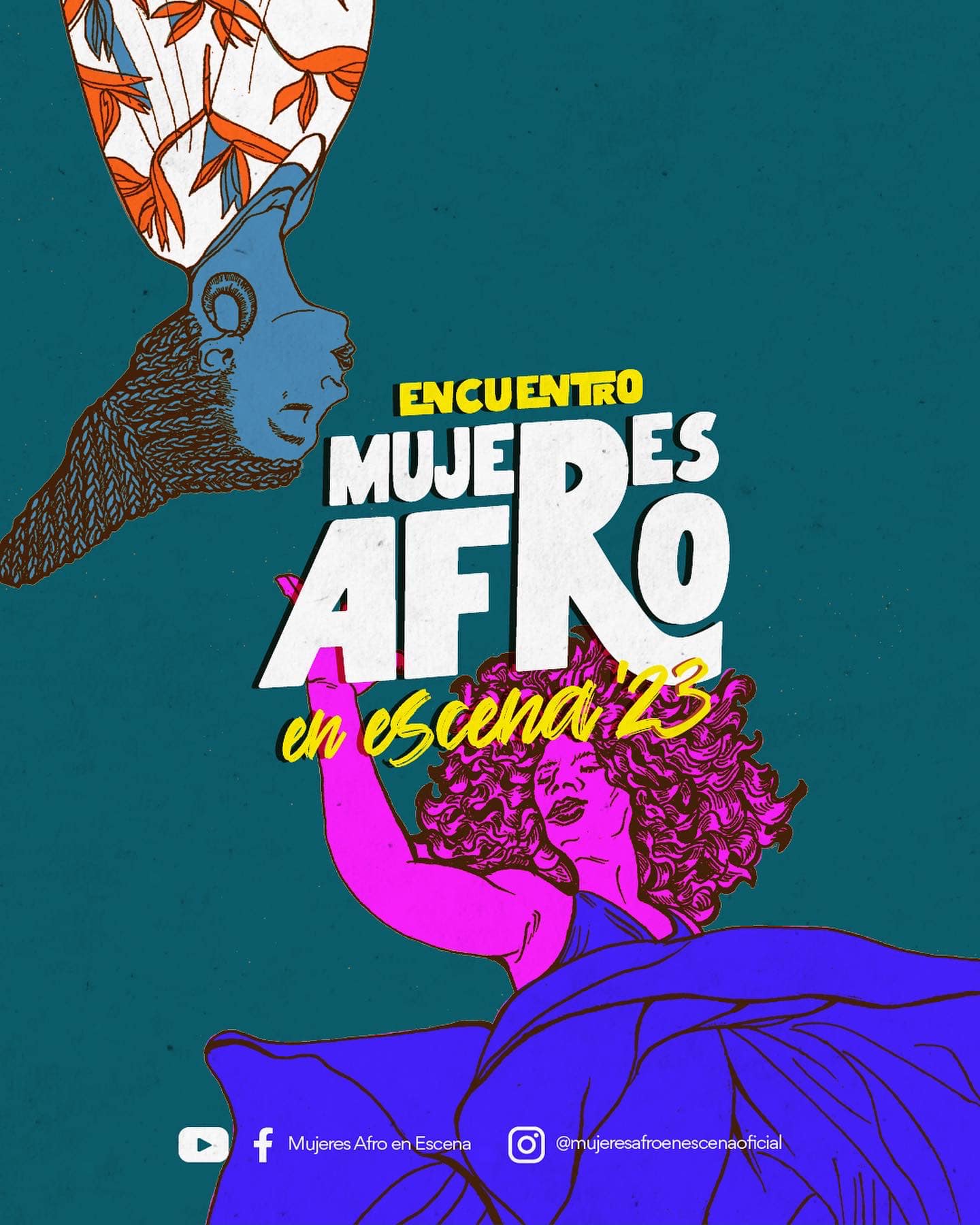 Fondo Alegre Mujer Mixta Con Afro Y Gafas En La Ciudad Hispana